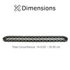 AlveyTech 78 Link 8mm 05T Chain for The Motovox MVS10