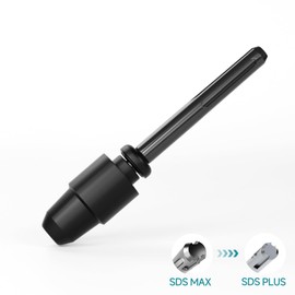 YOSIGHT SDS-Max to SDS-Plus Adapter for Rotary Hammers - 9 Inches Long Black Alloy Steel Adapter