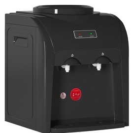 Muhub Countertop Hot & Cold Water Dispenser,Top Loading Water Cooler, Holds 3 or 5 Gallon Bottle, with Anti-Scalding Design&Child Safety Lock