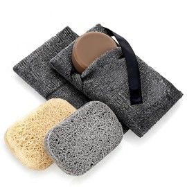 El spa en tu casa con Triko: Disfruta de un Esponja de Lufa Natural de Alta Resistencia premium que te ayuda a eliminar células muertas, dejando tu piel suave, tersa
