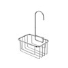 Croydex QM260441 Chrome Shower Riser Rail Hook Over Caddy Basket,