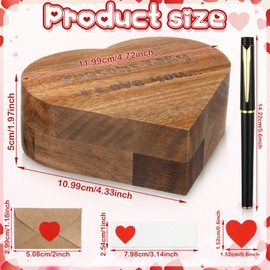 Mimorou 120 Sets Mini Love Notes for Him Her Mini Cards with Envelopes Romantic Heart Box for Long Distance Relationship Cute Couple Birthday Gift Ideas for Husband Wife