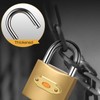 RICHSUM 2 Pack Small Padlock with Keys - Mini Key