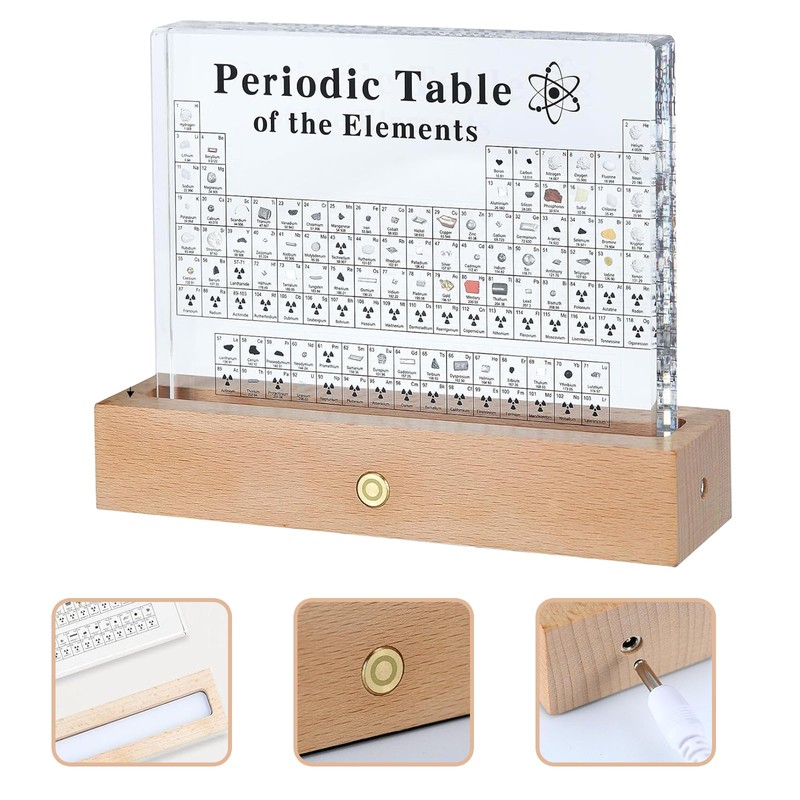 Real Periodic Table of Elements,Acrylic Periodic Table Decor,83 Real Elements