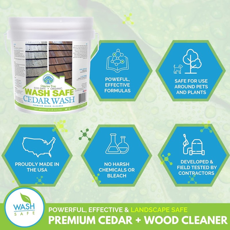Wash Safe™ CEDAR WASH | Eco-Safe and Organic Wood Cleaner