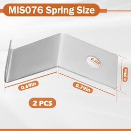 2-Pack MIS076 Door Spring Compatible with Midmark Ultraclave Steam M9 M9D M11 M11D MIK072 MIK080, Door Spring Replacement for Midmark - Ritter MIS076