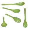 Pirhosigma 8 Color Porcelain Egg Spoons Ceramic Spoons 5 inch