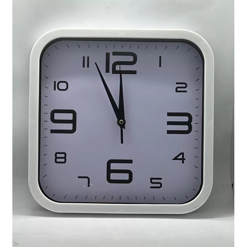 Argenmexwatch Reloj De Pared Clasico Silencioso Cuadrado Vintage