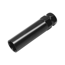 Sandfren Car 6 Point Spline Lug Nuts Key Tuner Socket Tool, Automotive Wheel Lock Removal Replacement with 3/4" 19mm & 13/16" 21mm Hex, Compatible M12x1.5 1.25 1/2-20 Thread (Black)