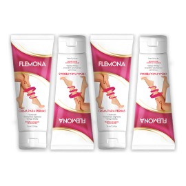 Flemona | Crema Para Las Varices | Piernas | Cuatro (4) Pack