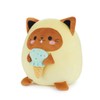 balvi Fluffy Kawaii Minty Cushion Yellow Fluffy Soft Ice Cream