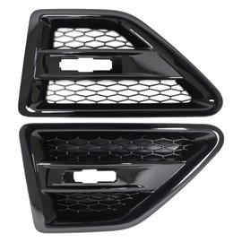 HouYeen Pair Front Left and Right Gloss Black Side Wing Air Intake Grille Vents for Land Ro-ver Freelander 2 LR2 L359