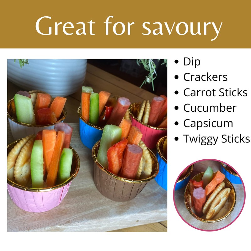 Baking Cup Liners Red – 100pcs for Cupcakes Muffins Desserts