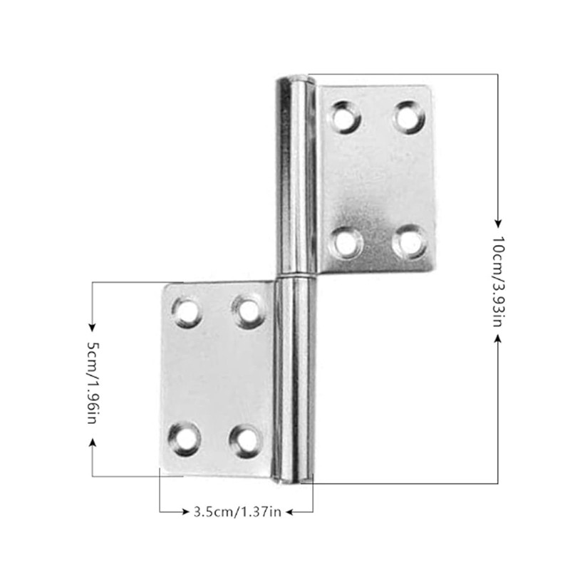 Flag Hinge 304 Stainless Steel 4 Inch Removable Door Hinge
