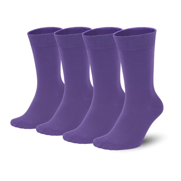 Sakusock Men's Colorful Combed Cotton Crew Socks – Dress Neon