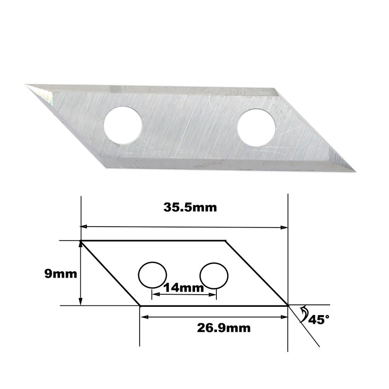 Sinoprotools Reversible Plate Reversible Blade, 35.5 x 9 x 1.5