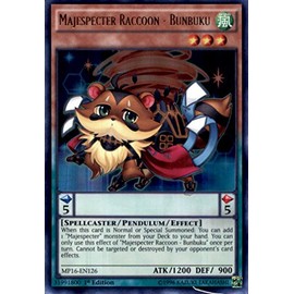 YU-GI-OH! - Majespecter Raccoon - Bunbuku (MP16-EN126) - Mega Pack 2016-1st Edition - Ultra Rare