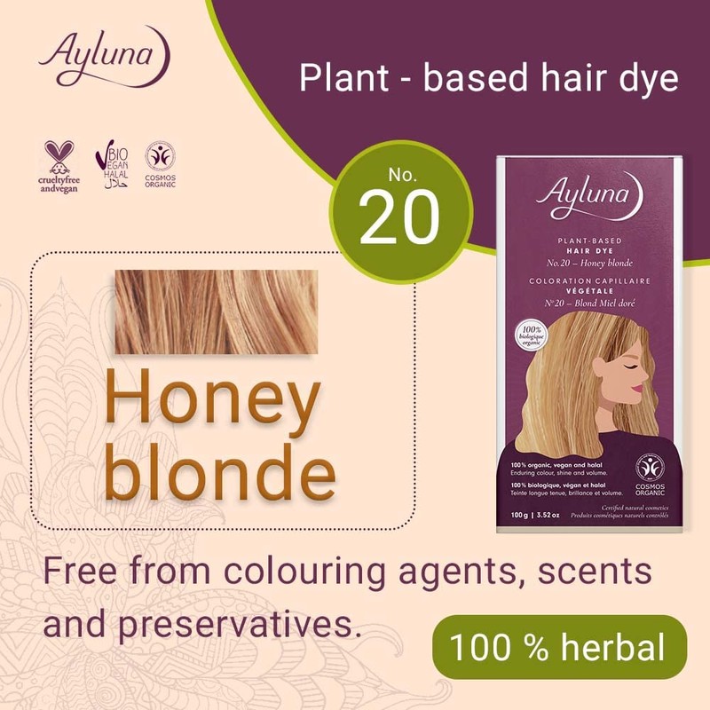 Ayluna Plant Hair Colour 100 Hair Colour 20 Honey Blonde