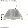 Jardiaffaires Blade holder for ride-on mower replaces 125463200/0