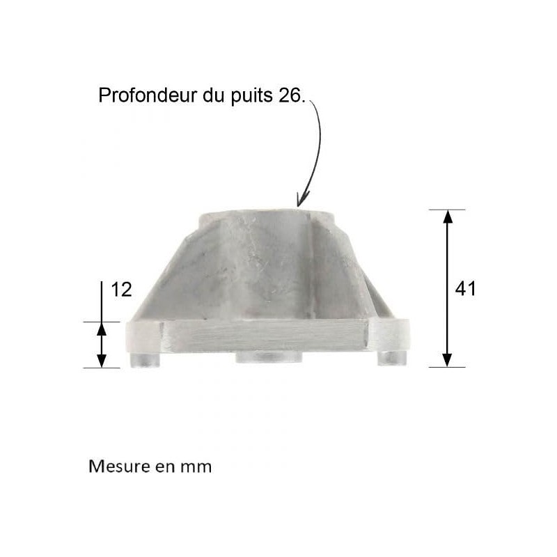 Jardiaffaires Blade holder for ride-on mower replaces 125463200/0