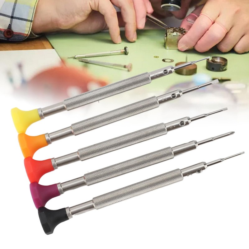Accuracy Screwdriver Set, 5 Extra Replace Blades Miniature Screwdriver Set