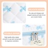 UUYUUY Quilted Cotton Makeup Bag, Blue Bow, Literature and Art