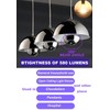 LUXON Half Chrome Light Bulbs,Dimmable,LED Edison Bulbs,Silver Dipped Anti Glare