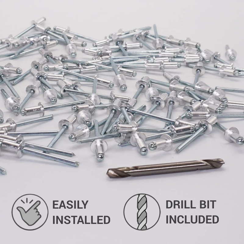 SKIR'CO (Pack of 50) Aluminium Blind Rivets 5.0 x 10