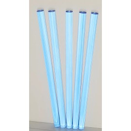 Best Acrylics 5 Pcs 5/8” DIAMETER 12” INCH LONG CLEAR LIGHT BLUE ACRYLIC PLEXIGLASS RODS