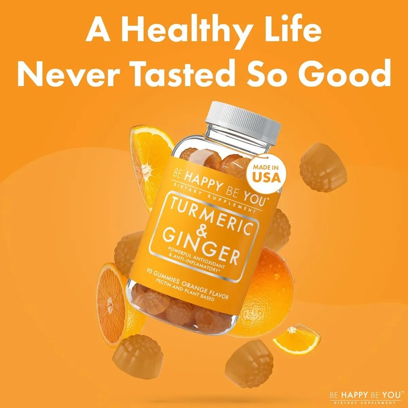 Be Happy Be You Gomitas Jengibre Curcuma Veganas 90u