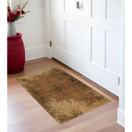 Homeroots 2' X 3' Brown Oriental Power Loom Area Rug