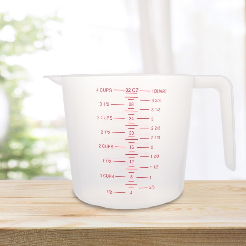GBACHOOSE 12 Pcs Plastic Measuring Jugs, 1 Litre Plastic Jug
