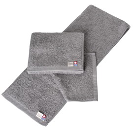 【oruta】Imabari Towel Certified Muffler Towel 2-Piece Set Plain Sports Towel 20×100cm Gym Towel Compact 100% Cotton Made in Japan (Gray 2 pieces)