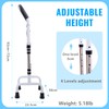 Walking Cane, Body Recovery Aid Tool (5.2lb), Enhanced Stability and