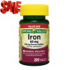 Spring Valley Iron Tablets Dietary Supplement, Value Size, 65 mg,