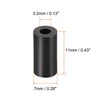 sourcing map Nylon Round Spacer Washer 3.2mm ID 7mm OD