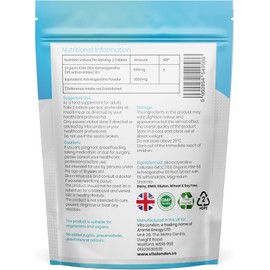 Ashwagandha KSM-66 High Strength Tablets 3000mg | 6 Month Daily Supply | 360 Organic Supplement Tablet (Not Capsule or Powder) | Made in UK | Vegan