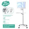 viozon Mobile Desk,Mobile Workstation,Mulitiuse Rolling Laptop Floor Stand,34"-48.6" Height Adjustable,Compatible