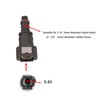 9.49 Fuel Quick Connector Female Tube to Male Barb, Pack