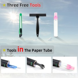 FuFin One-Way Window Privacy Film with Free Installation Tools,Premium PET Material,Heat Control 99% UV Blocking and Privacy Protection Window Film.Window Tint for Home Office (Black 31.5"×196.9")