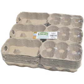 Supa Egg Boxes, 24-Piece, Traditional Fibre Egg Box, 100% Recyclable And Biodegradable