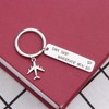 Safe Trip Wherever You Go Keychain Safe Travels Keychain Flight