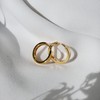 925 Sterling Silver 14k Gold Plated Small Huggie Hoop Earring