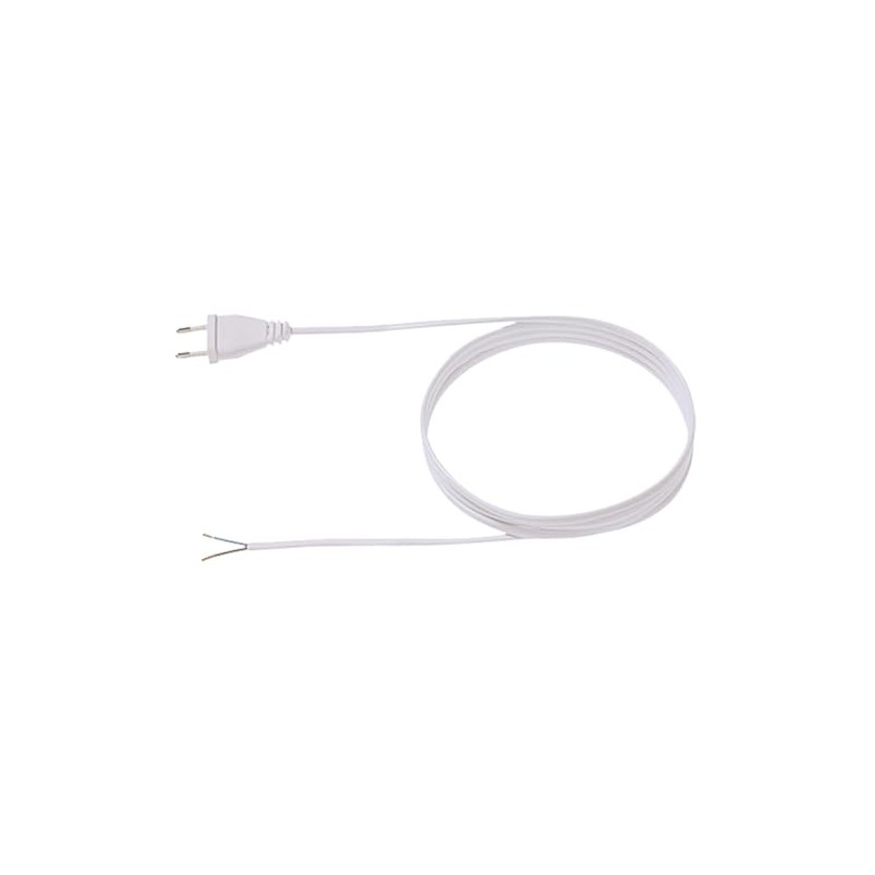 Bachmann 202.275 Cable with Euro Plug in White Length 3