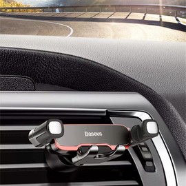 Baseus Soporte para Celular Retractil para celulare automovil (Plata)