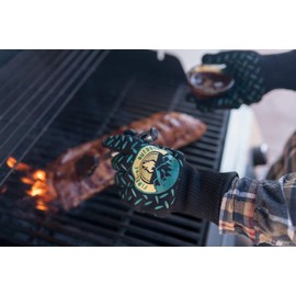 FIRESIDE OUTDOOR 15203 Outdoor Camping Bonfire Barbecue Heat Resistant 5 Finger Thermal Gloves