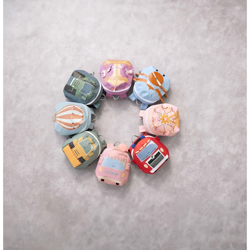 LÄSSIG Unisex Tiny Backpack Luggage Children's Luggage, blue, Tiny Drivers