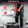 IMAYCC Drill Mixer,3200W 20A Concrete Mixer for Drill, 110V Corded