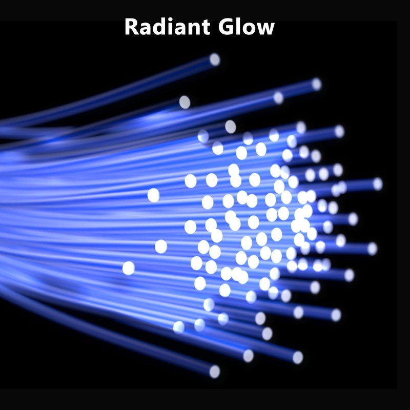 RGBW PMMA Plastic End Glow Fiber Optic Cable 0.75mm(0.03in) Roll
