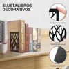 Sujetalibros De Metal, 3 Pares/6 Piezas Sujetalibros Extremos De Libro,Resistente